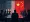 Officials at table with US and Chinese flags in background